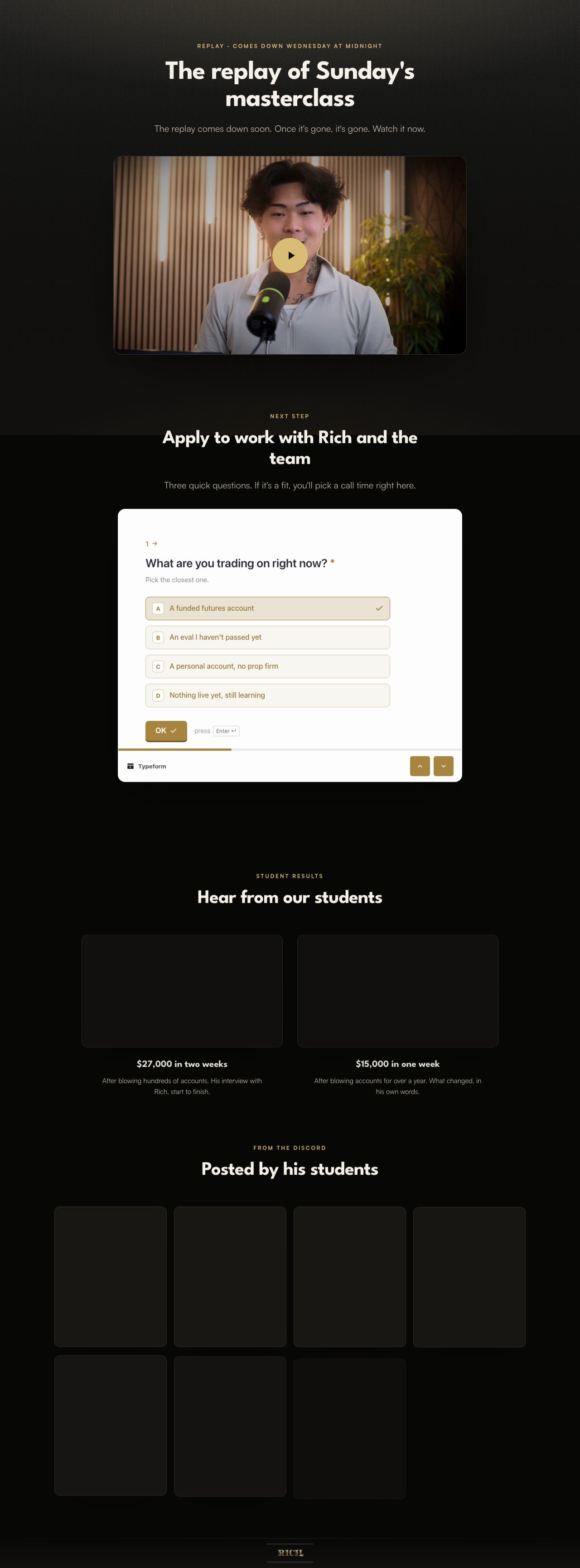 Replay + application preview