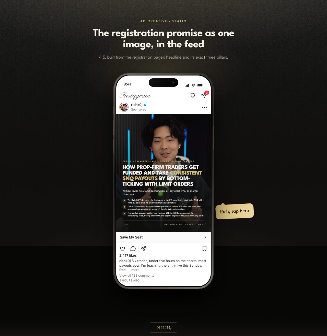 Static ad preview